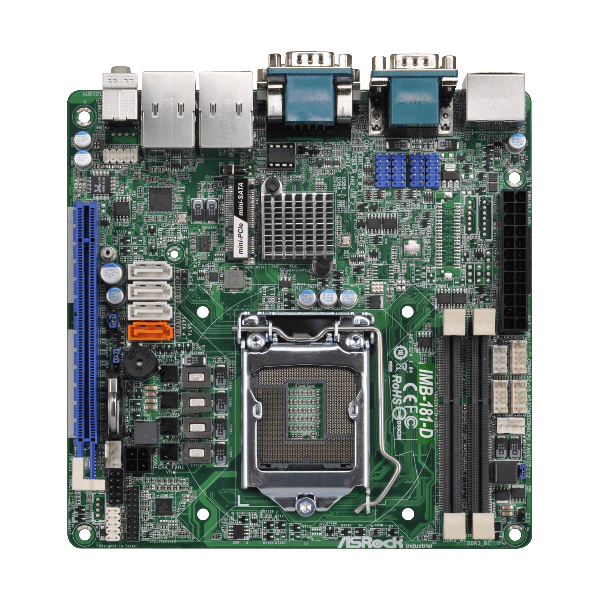 ASRock IMB-181-D/ Q87, 6x RS232, 2x Lan, Mini-ITX