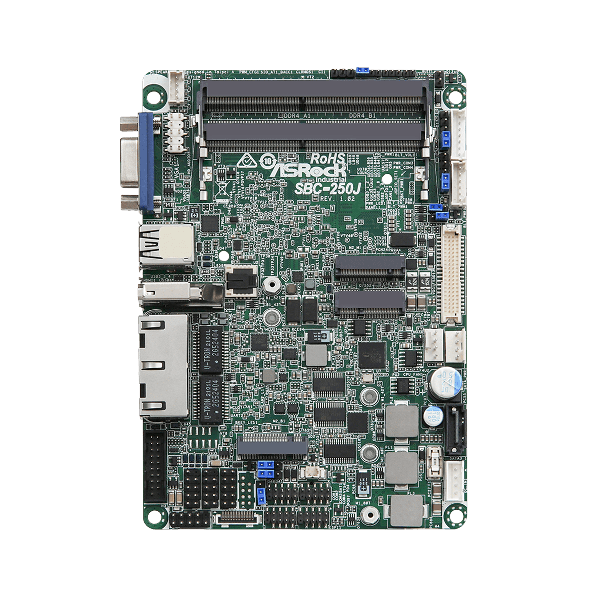 ASRock SBC-250J/ J6412 , 2x LAN, 9~36V DC, 3.5